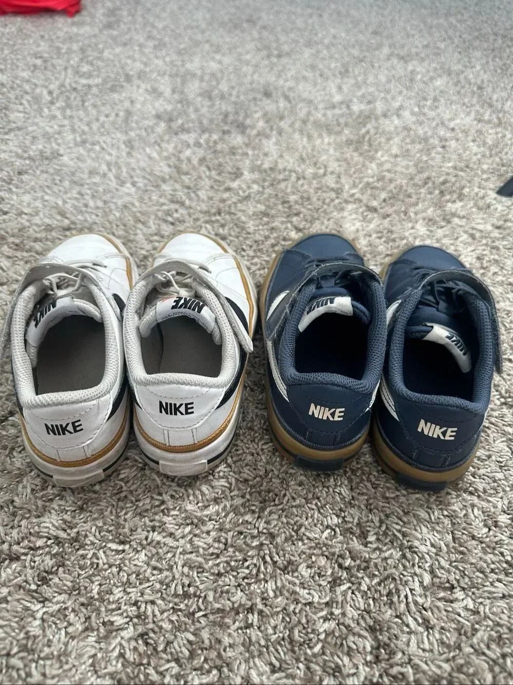 Nike Court Legacy Sneakers Bundle Navy Blue/White Youth Kids 12c Unisex Shoes